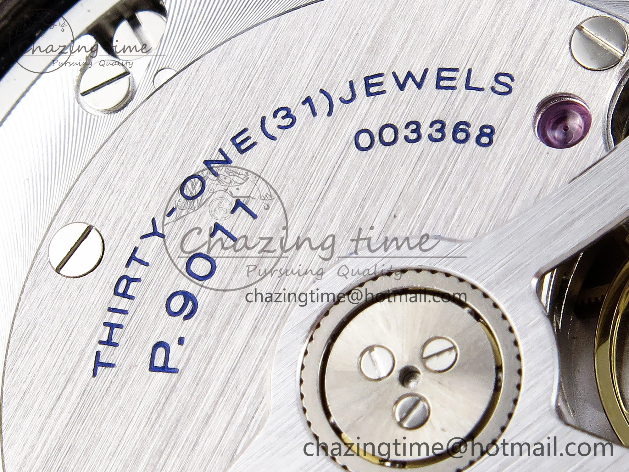 PAM1279 X LUMINOR GMT 42MM TITANIUM VSF 1:1 BEST EDITION BLUE DIAL ON BLACK LEATHER STRAP P.9011 SUPER CLONE