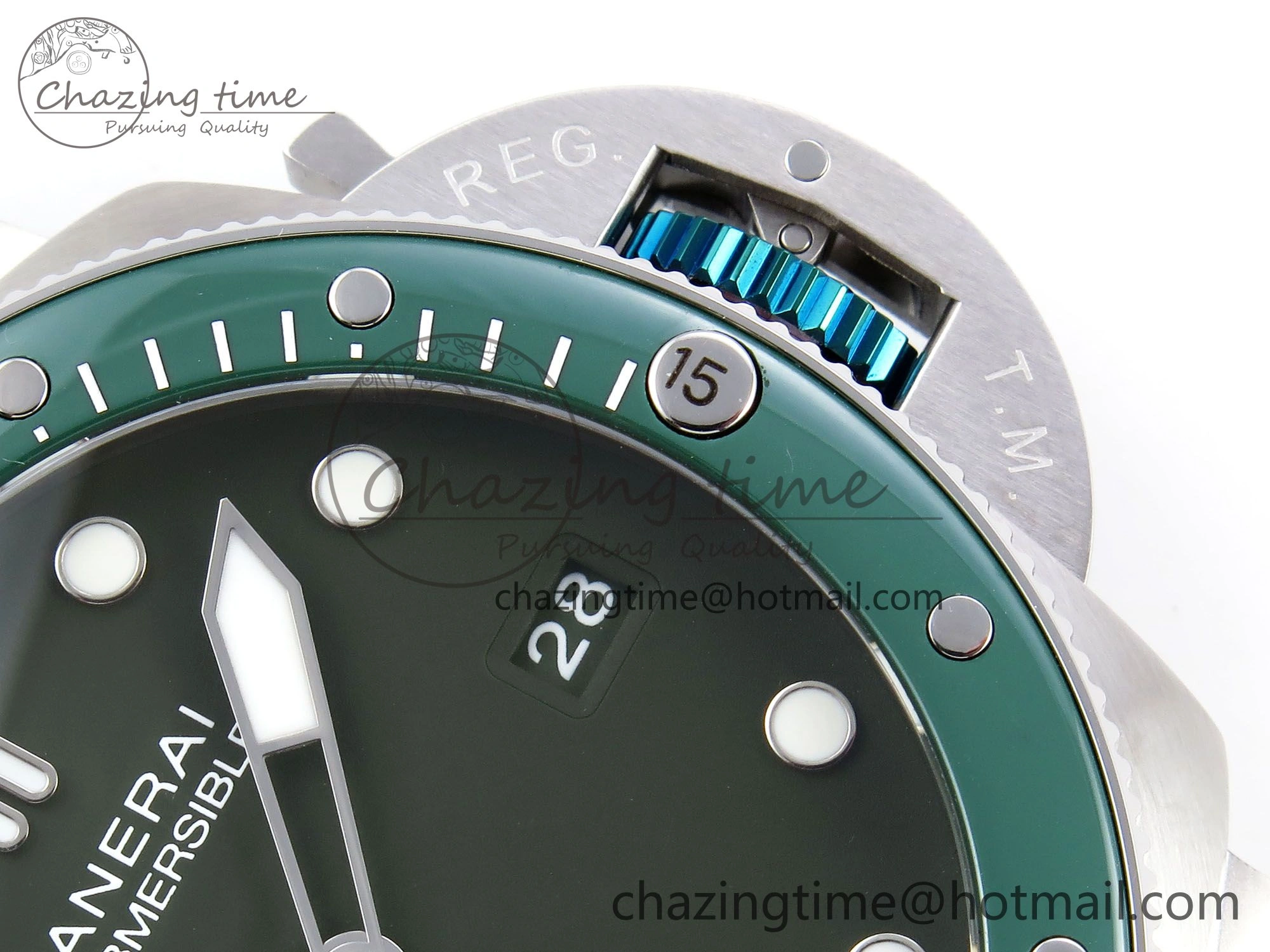 PAM1287 V TTF 1:1 Best Edition Green Dial on Green Nylon Strap P900