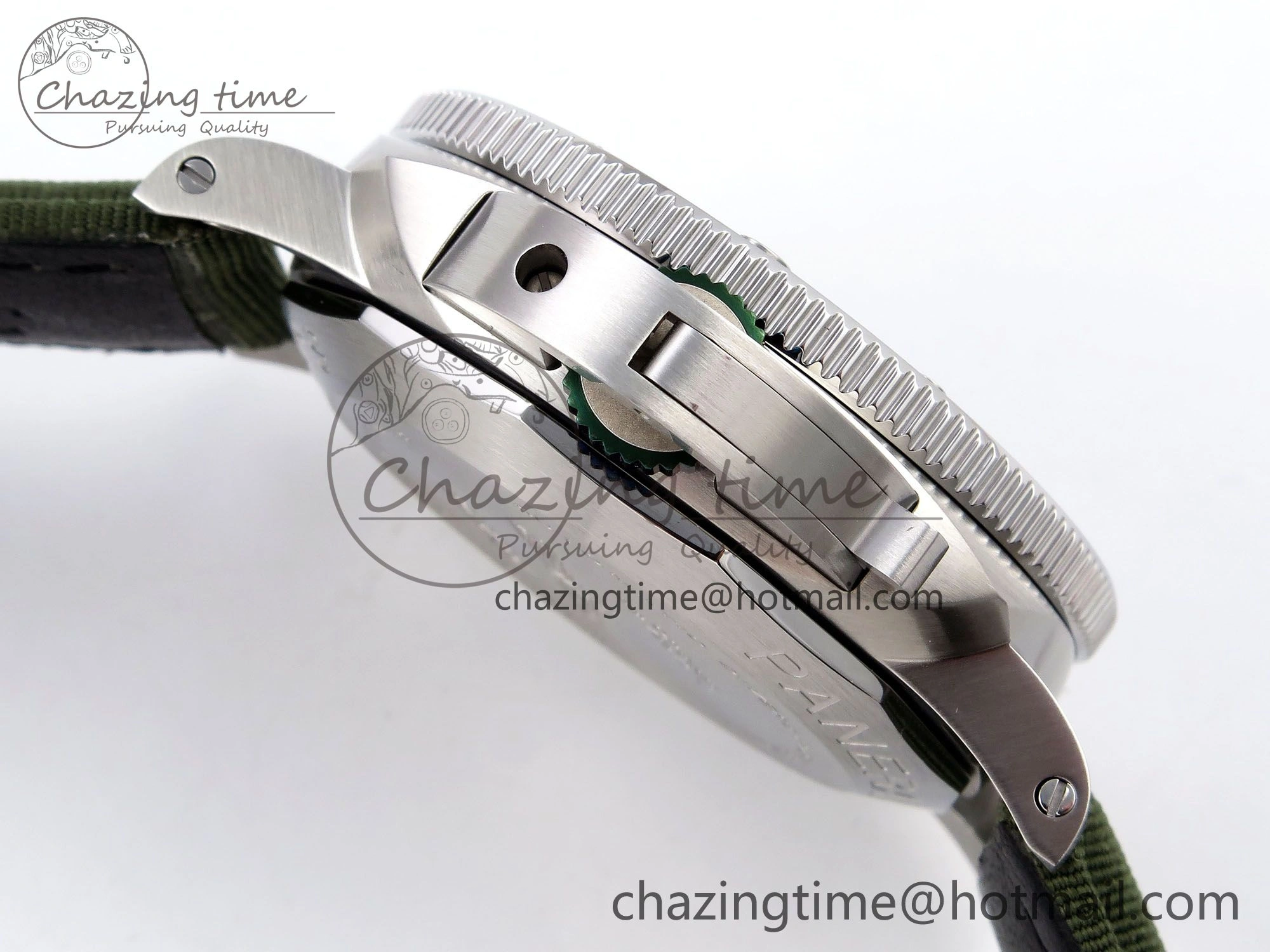 PAM1287 V TTF 1:1 Best Edition Green Dial on Green Nylon Strap P900