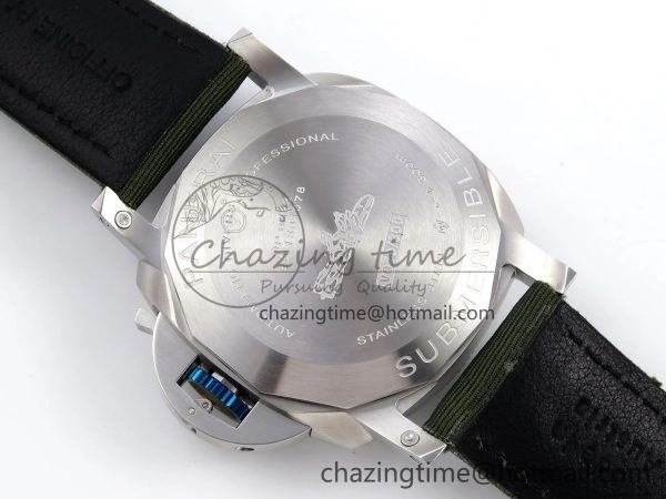 PAM1287 V TTF 1:1 Best Edition Green Dial on Green Nylon Strap P900