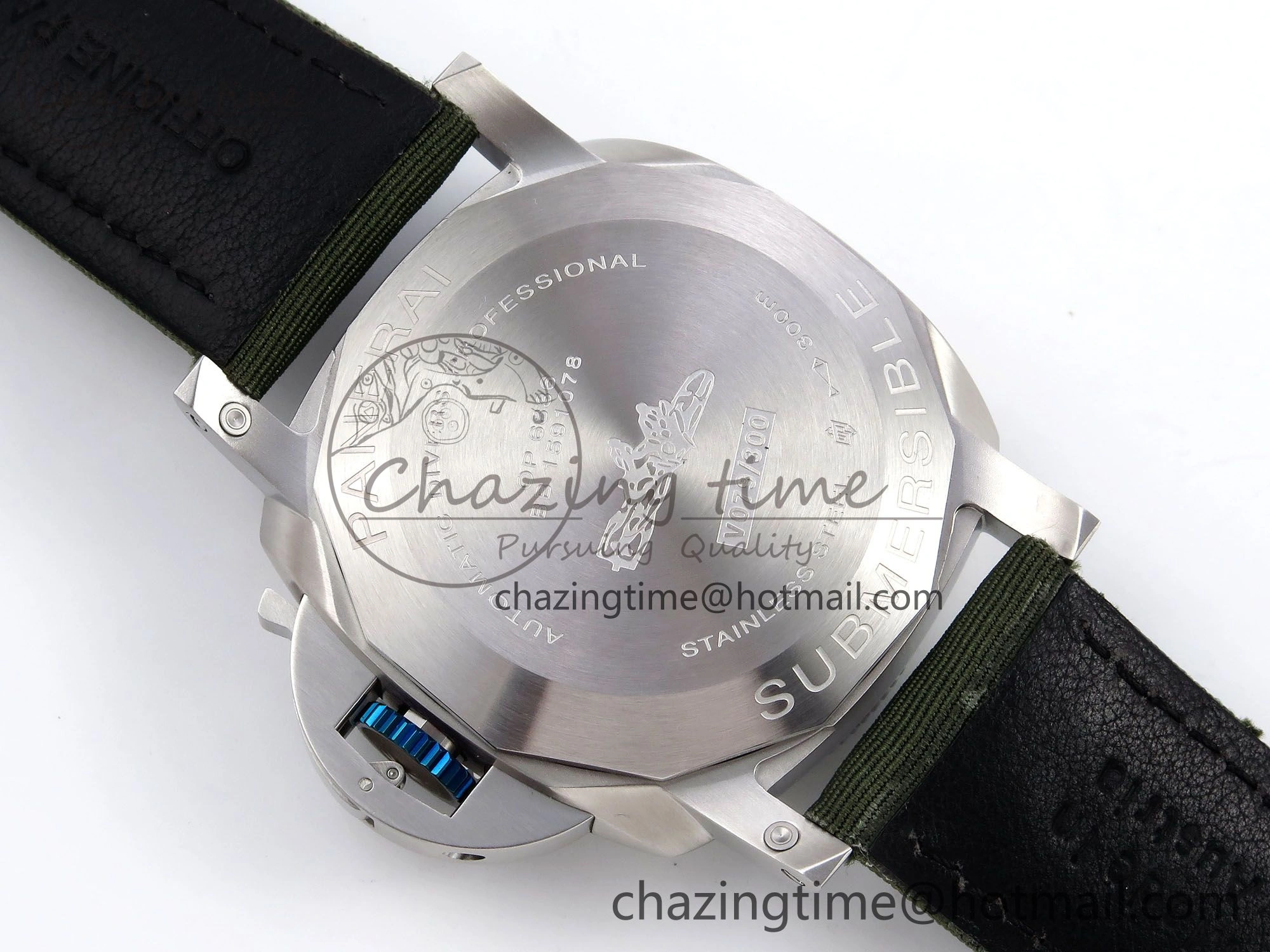 PAM1287 V TTF 1:1 Best Edition Green Dial on Green Nylon Strap P900