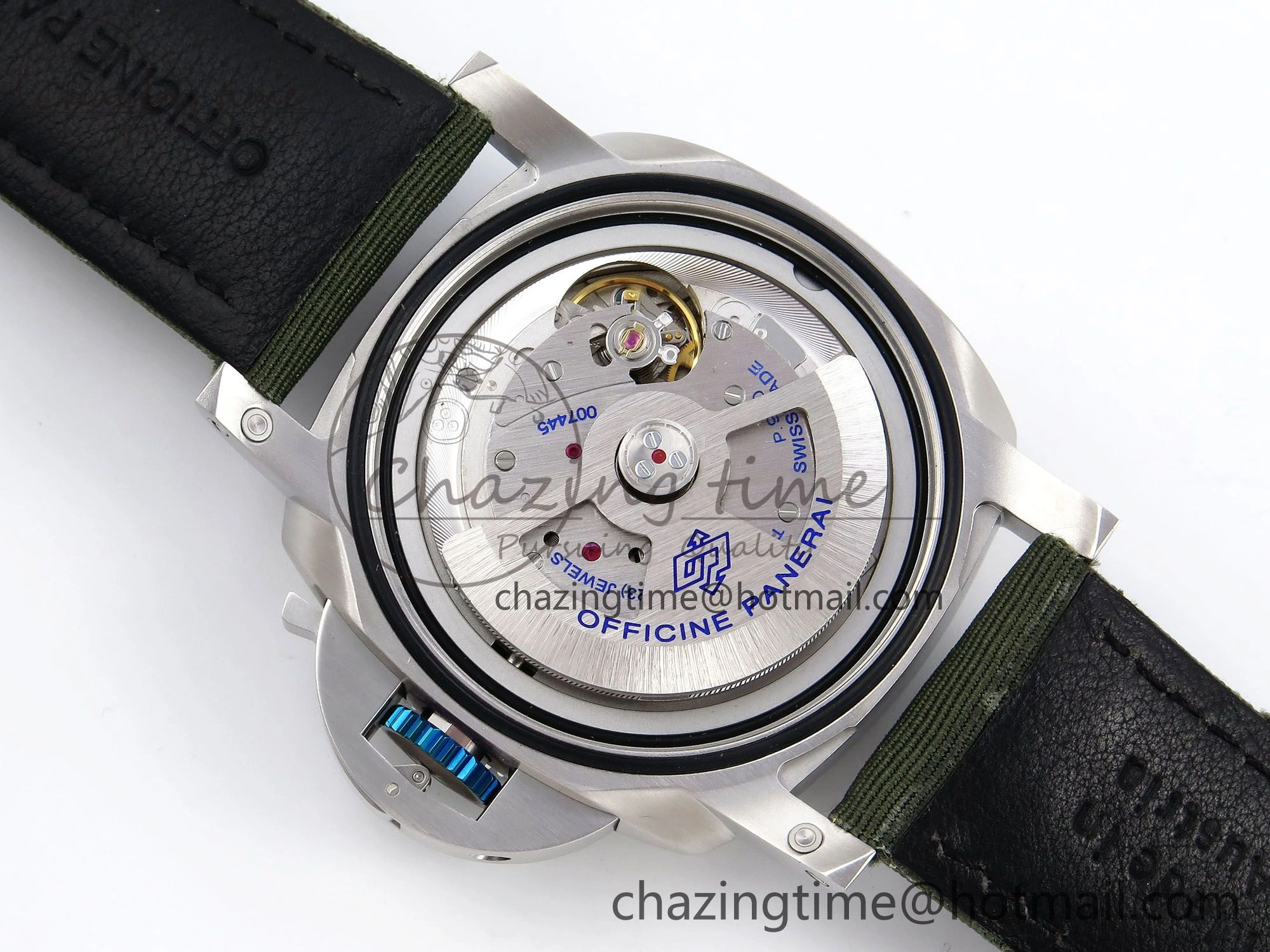 PAM1287 V TTF 1:1 Best Edition Green Dial on Green Nylon Strap P900