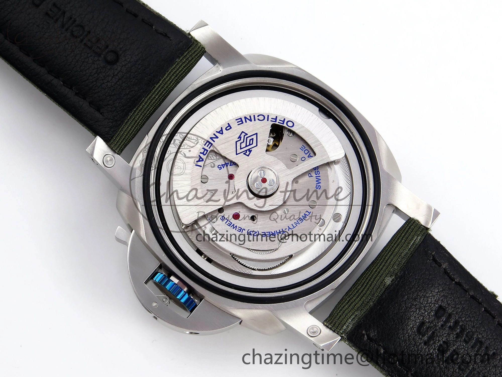 PAM1287 V TTF 1:1 Best Edition Green Dial on Green Nylon Strap P900