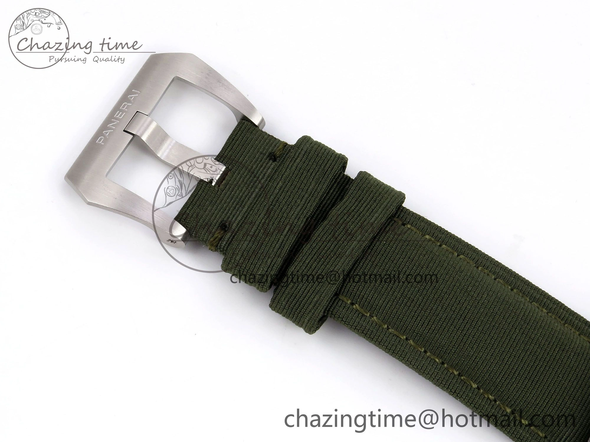 PAM1287 V TTF 1:1 Best Edition Green Dial on Green Nylon Strap P900