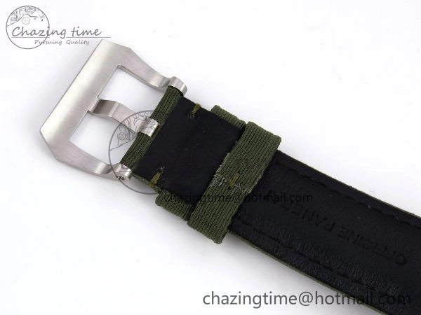 PAM1287 V TTF 1:1 Best Edition Green Dial on Green Nylon Strap P900
