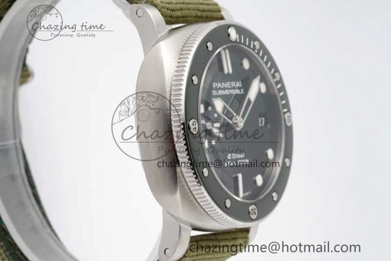 PAM1287 Y SBF 1:1 Best Edition Green Dial on Green Nylon Strap P900