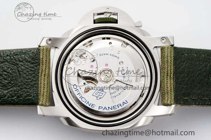 PAM1287 Y SBF 1:1 Best Edition Green Dial on Green Nylon Strap P900