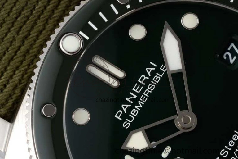 PAM1287 Y SBF 1:1 Best Edition Green Dial on Green Nylon Strap P900