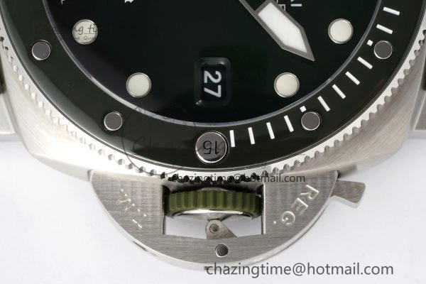 PAM1287 Y VSF 1:1 Best Edition Green Dial on Green Nylon Strap P900