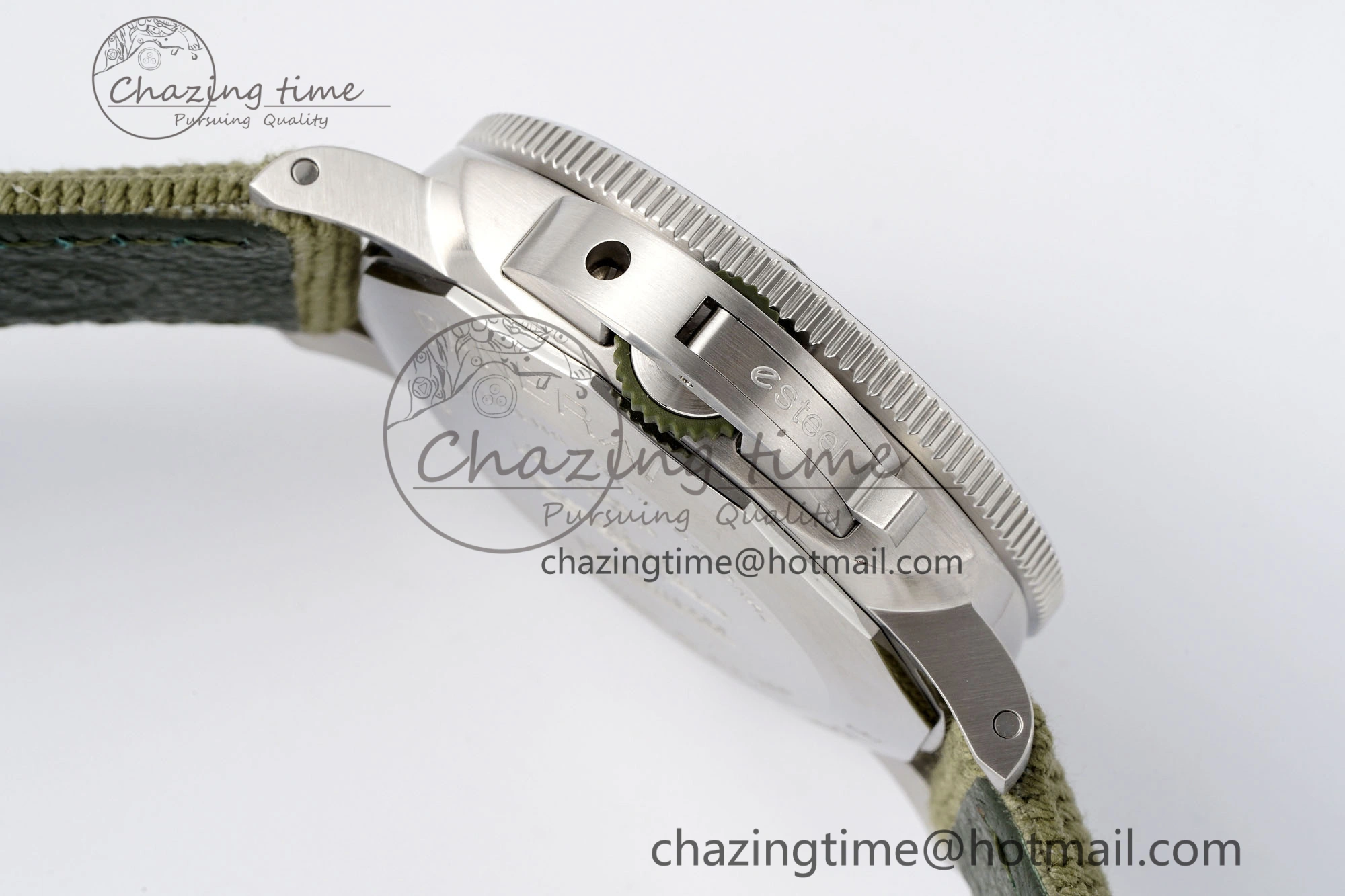 PAM1287 Y VSF 1:1 Best Edition Green Dial on Green Nylon Strap P900