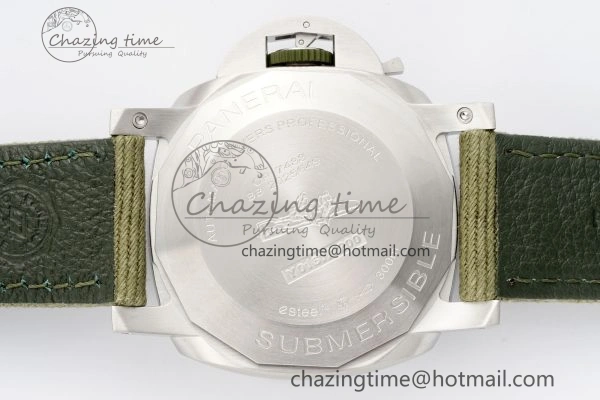 PAM1287 Y VSF 1:1 Best Edition Green Dial on Green Nylon Strap P900