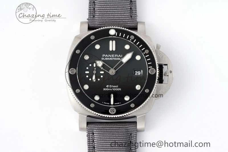 PAM1288 Y SBF 1:1 Best Edition Gray Dial on Gray Nylon Strap P900