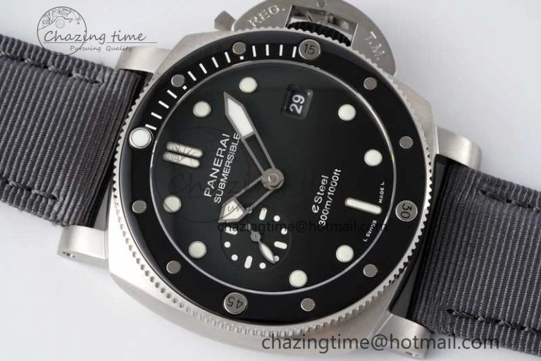 PAM1288 Y SBF 1:1 Best Edition Gray Dial on Gray Nylon Strap P900
