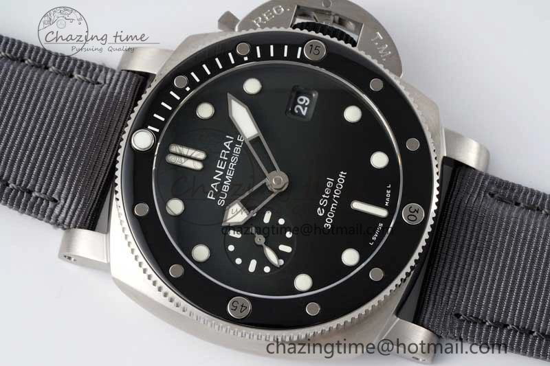 PAM1288 Y SBF 1:1 Best Edition Gray Dial on Gray Nylon Strap P900