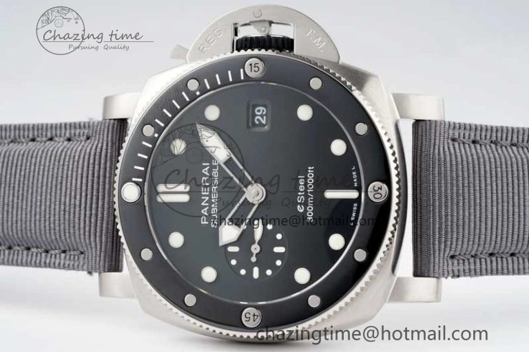 PAM1288 Y SBF 1:1 Best Edition Gray Dial on Gray Nylon Strap P900