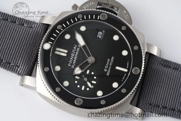 PAM1288 Y VSF 1:1 Best Edition Gray Dial on Gray Nylon Strap P900