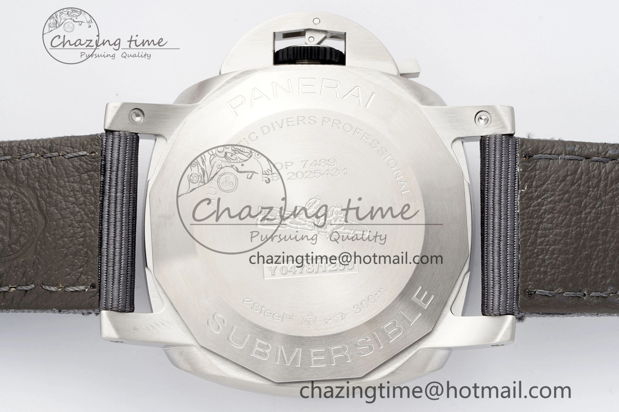 PAM1288 Y VSF 1:1 Best Edition Gray Dial on Gray Nylon Strap P900