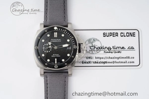 PAM1288 Y VSF 1:1 Best Edition Gray Dial on Gray Nylon Strap P900