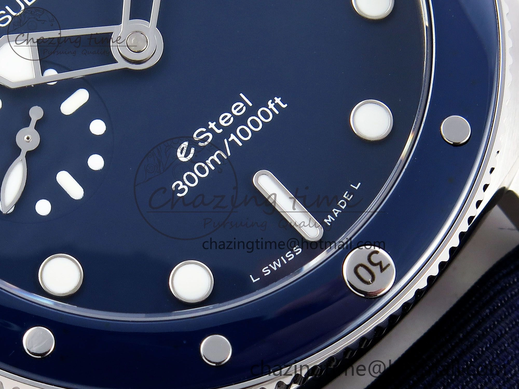PAM1289 V TTF 1:1 Best Edition Blue Dial on Blue Nylon Strap P900