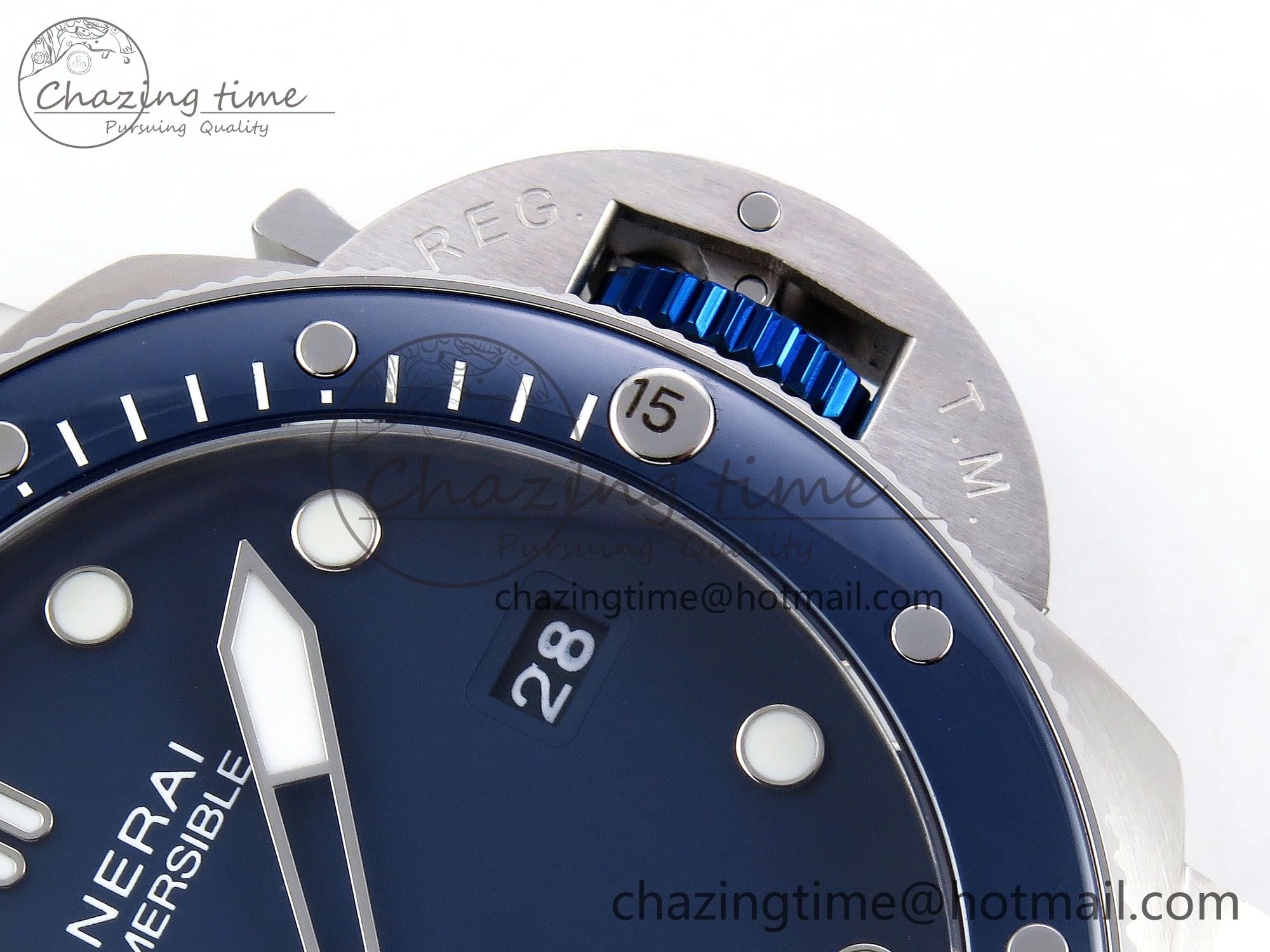 PAM1289 V TTF 1:1 Best Edition Blue Dial on Blue Nylon Strap P900
