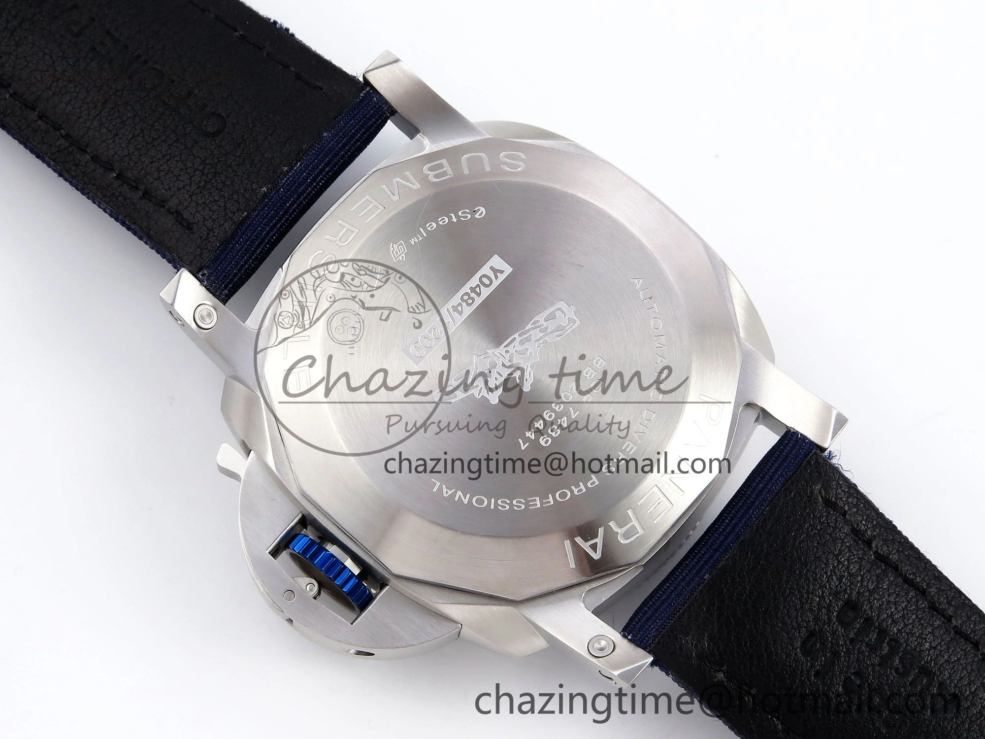 PAM1289 V TTF 1:1 Best Edition Blue Dial on Blue Nylon Strap P900