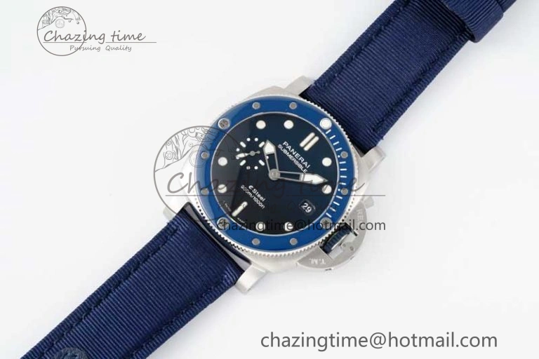PAM1289 Y SBF 1:1 Best Edition Blue Dial on Blue Nylon Strap P900