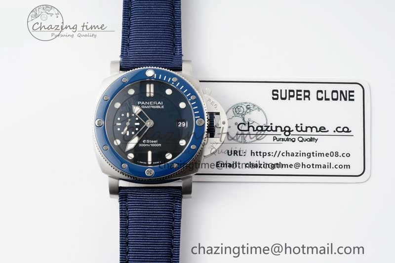 PAM1289 Y SBF 1:1 Best Edition Blue Dial on Blue Nylon Strap P900