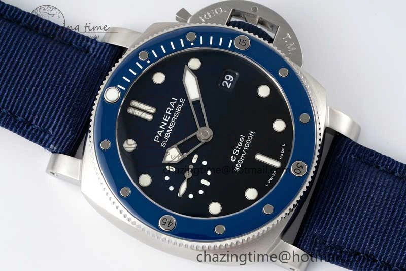 PAM1289 Y SBF 1:1 Best Edition Blue Dial on Blue Nylon Strap P900