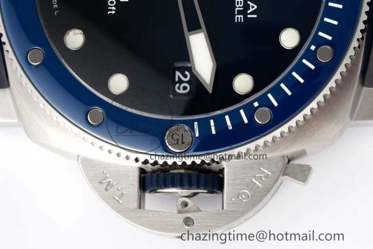 PAM1289 Y SBF 1:1 Best Edition Blue Dial on Blue Nylon Strap P900
