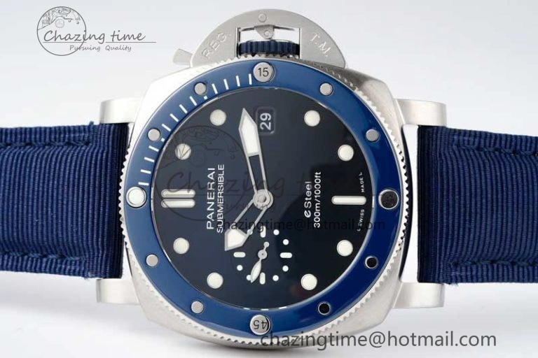 PAM1289 Y SBF 1:1 Best Edition Blue Dial on Blue Nylon Strap P900