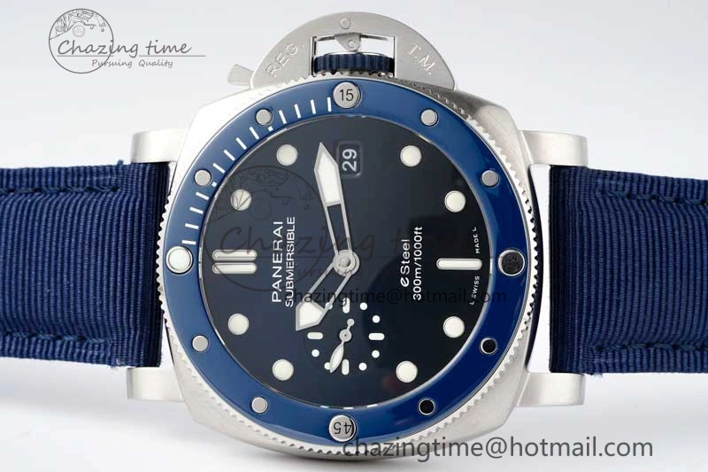 PAM1289 Y SBF 1:1 Best Edition Blue Dial on Blue Nylon Strap P900