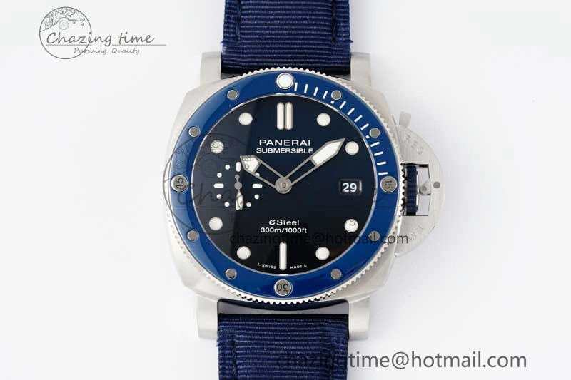 PAM1289 Y SBF 1:1 Best Edition Blue Dial on Blue Nylon Strap P900