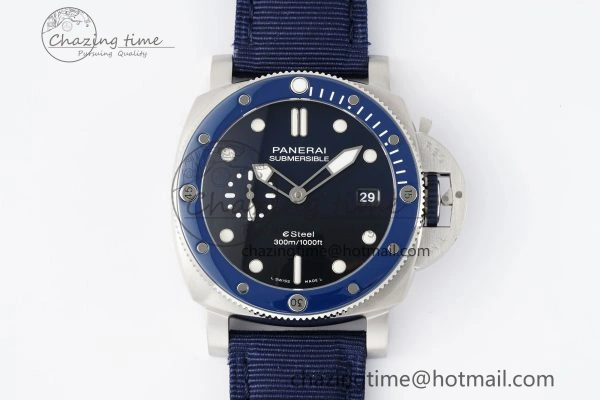 PAM1289 Y VSF 1:1 Best Edition Blue Dial on Blue Nylon Strap P900