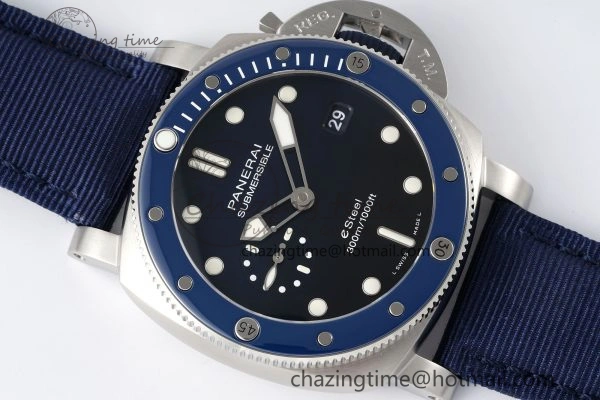PAM1289 Y VSF 1:1 Best Edition Blue Dial on Blue Nylon Strap P900
