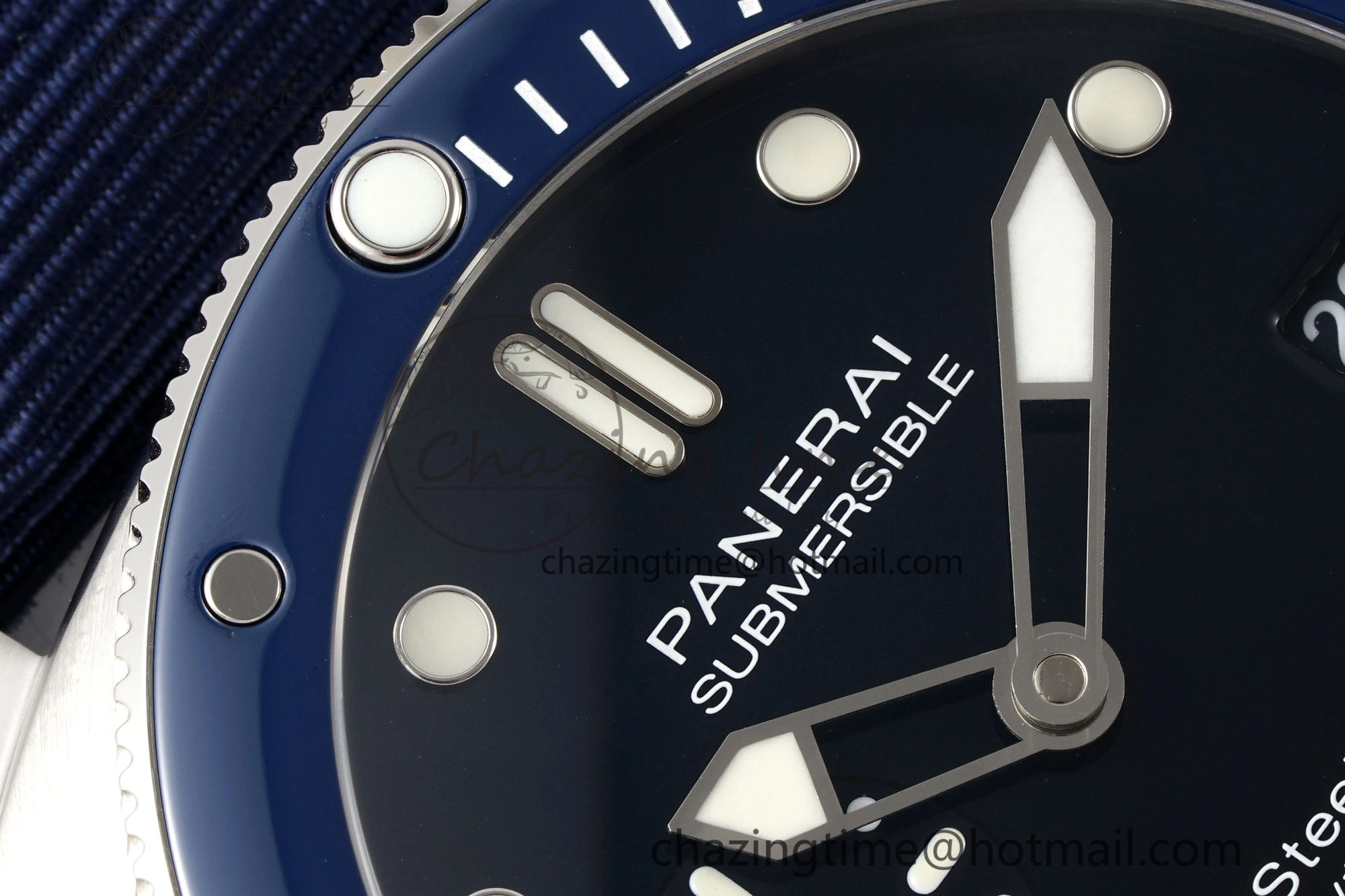 PAM1289 Y VSF 1:1 Best Edition Blue Dial on Blue Nylon Strap P900