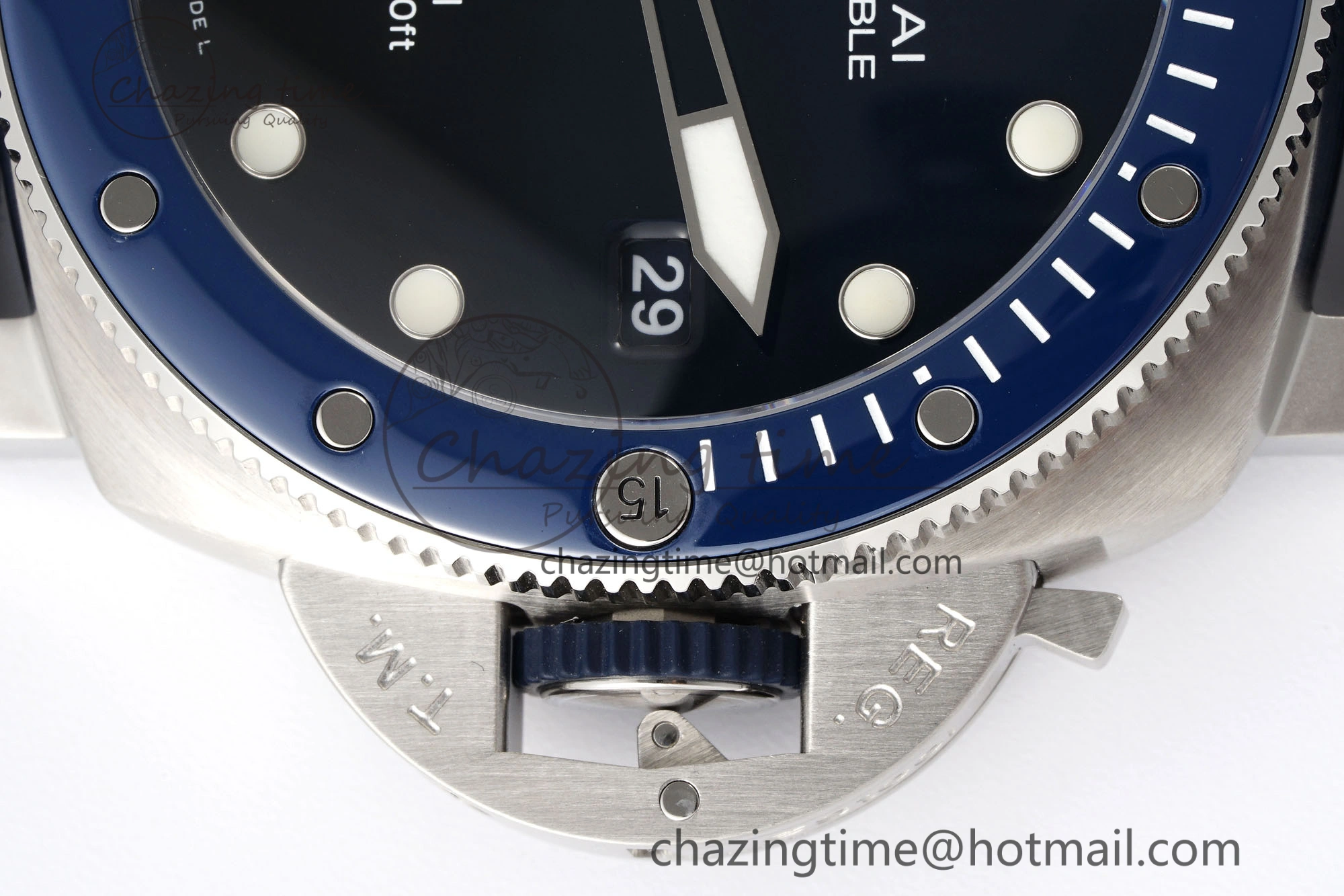 PAM1289 Y VSF 1:1 Best Edition Blue Dial on Blue Nylon Strap P900