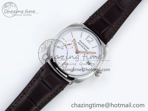 PAM1292 Radiomir 40mm VSF 1:1 Best Edition White Dial on Brown Leather Strap P900