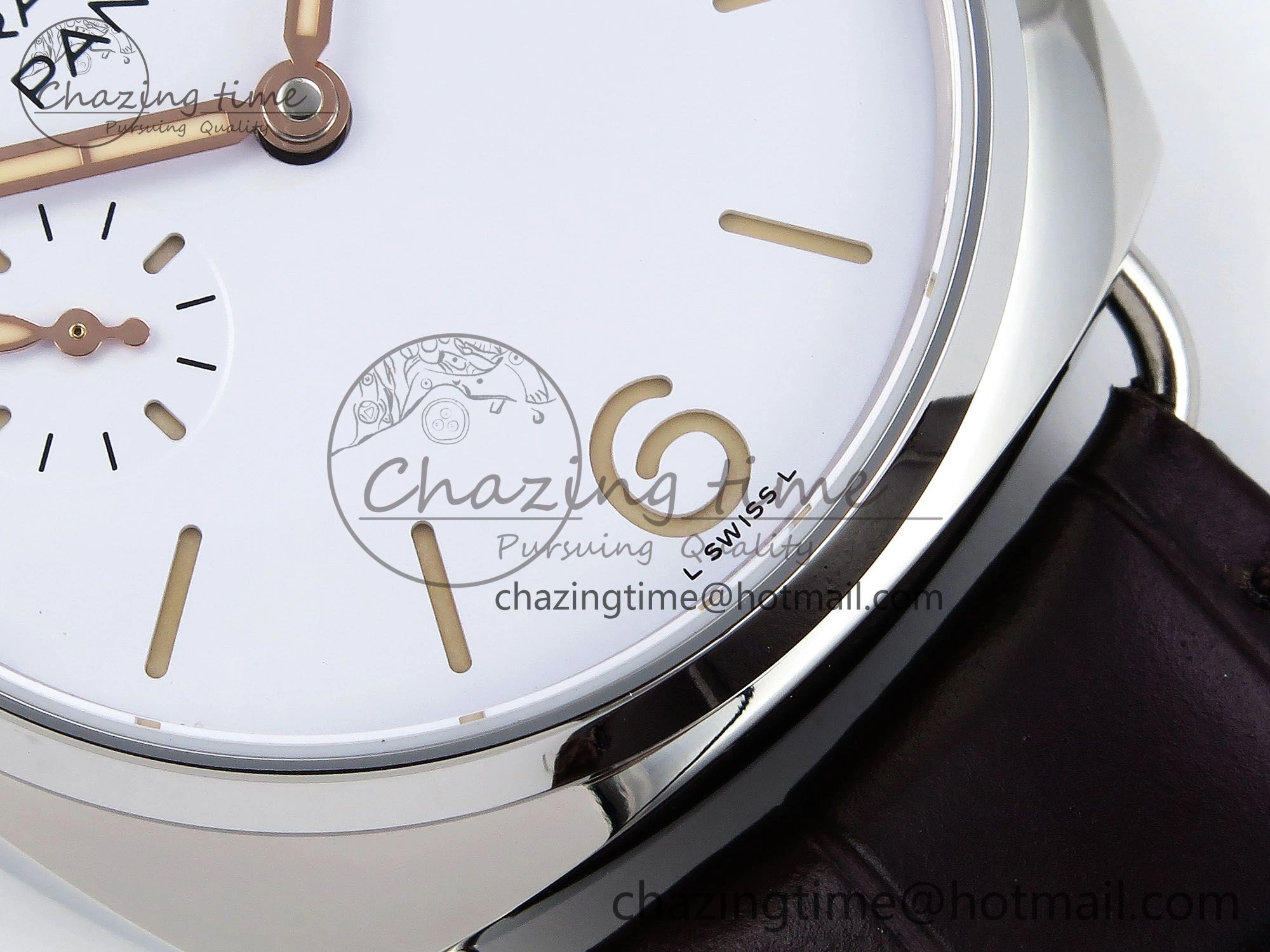 PAM1292 Radiomir 40mm VSF 1:1 Best Edition White Dial on Brown Leather Strap P900