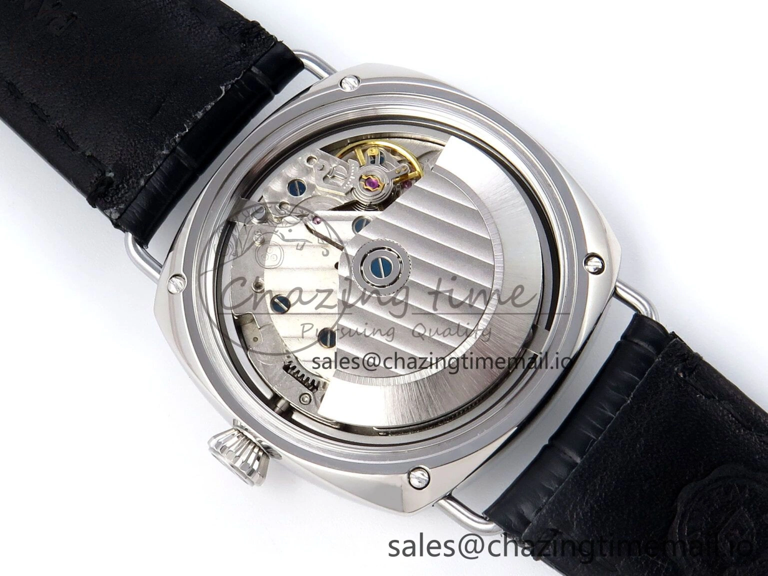 PAM1293 Y Radiomir TTF 1:1 Best Edition Blue Dial on Black Leather Strap P900