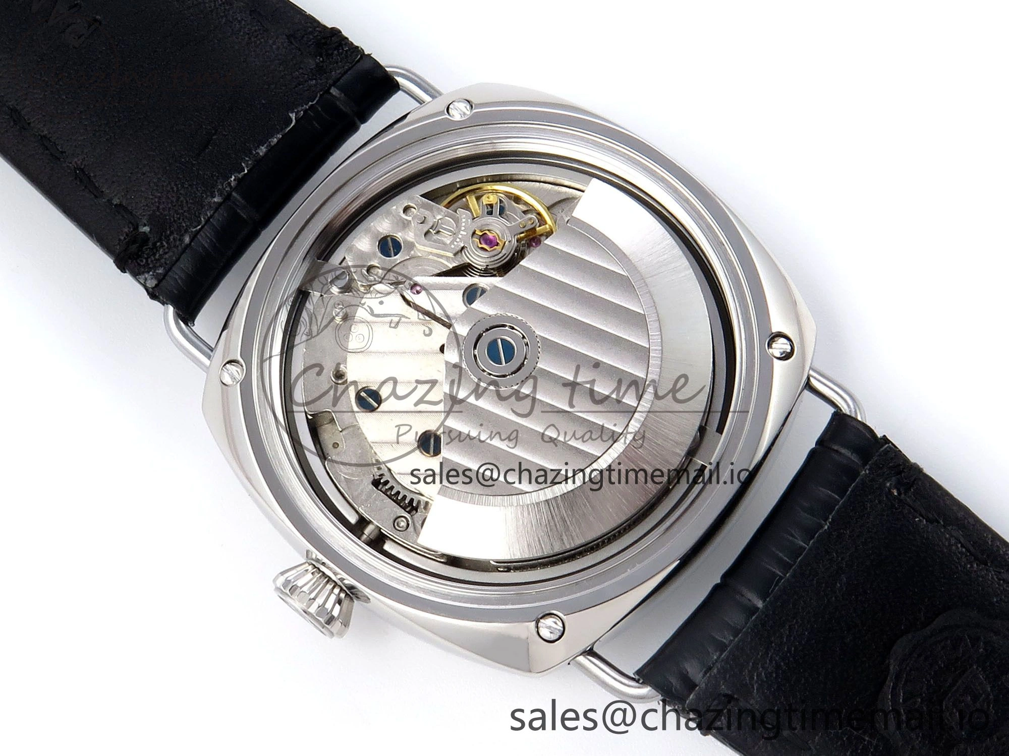 PAM1293 Y Radiomir TTF 1:1 Best Edition Blue Dial on Black Leather Strap P900