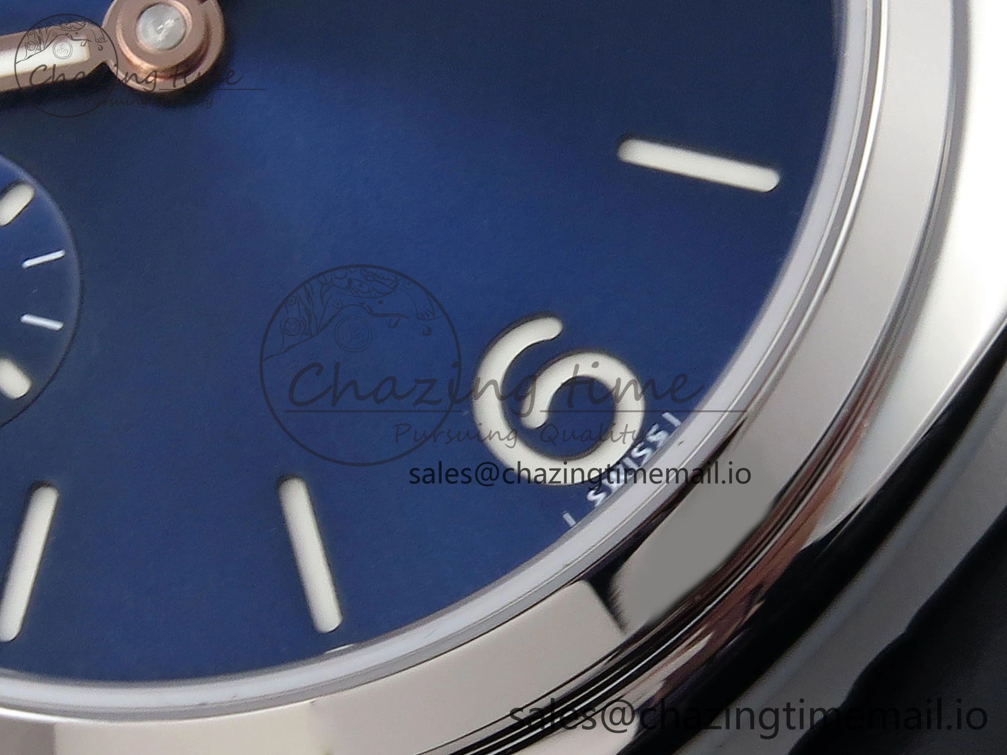 PAM1293 Y Radiomir TTF 1:1 Best Edition Blue Dial on Black Leather Strap P900