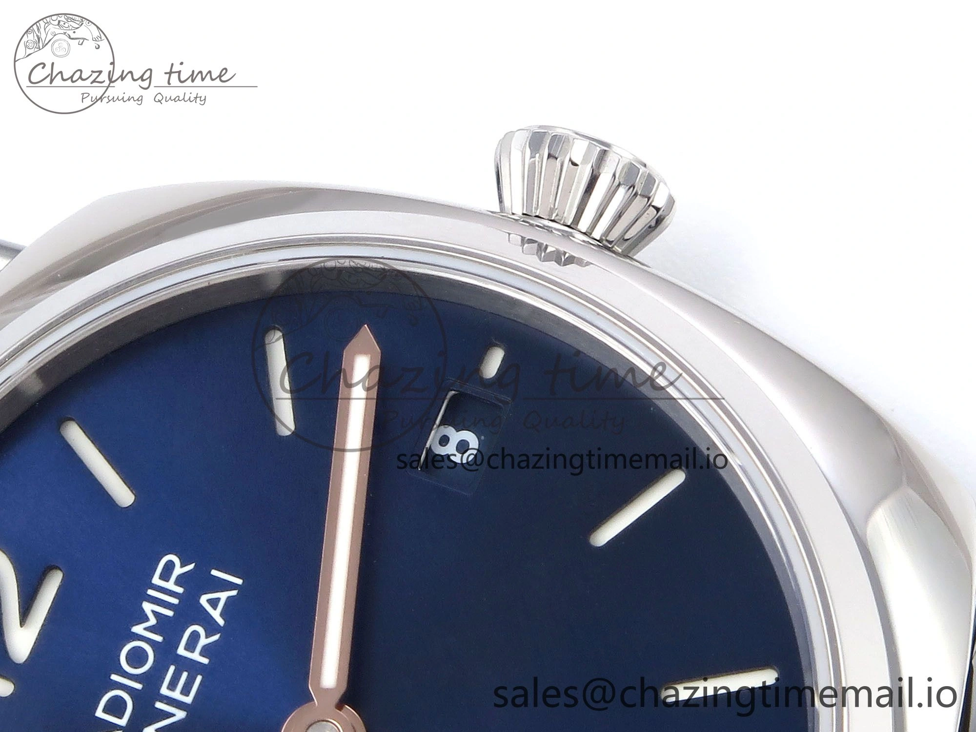 PAM1293 Y Radiomir TTF 1:1 Best Edition Blue Dial on Black Leather Strap P900