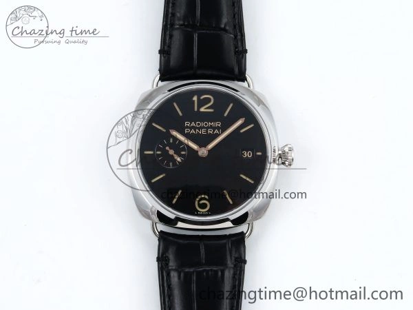 PAM1294 Radiomir 40mm VSF 1:1 Best Edition Black Dial on Black Leather Strap P900