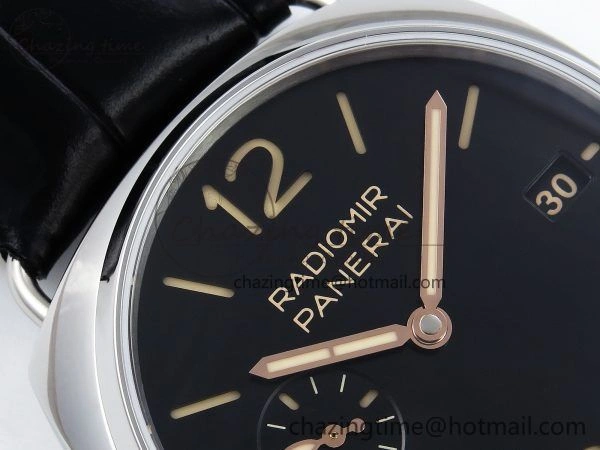 PAM1294 Radiomir 40mm VSF 1:1 Best Edition Black Dial on Black Leather Strap P900