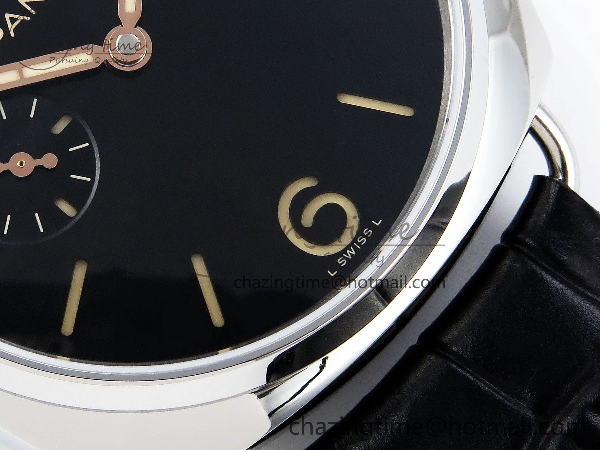 PAM1294 Radiomir 40mm VSF 1:1 Best Edition Black Dial on Black Leather Strap P900