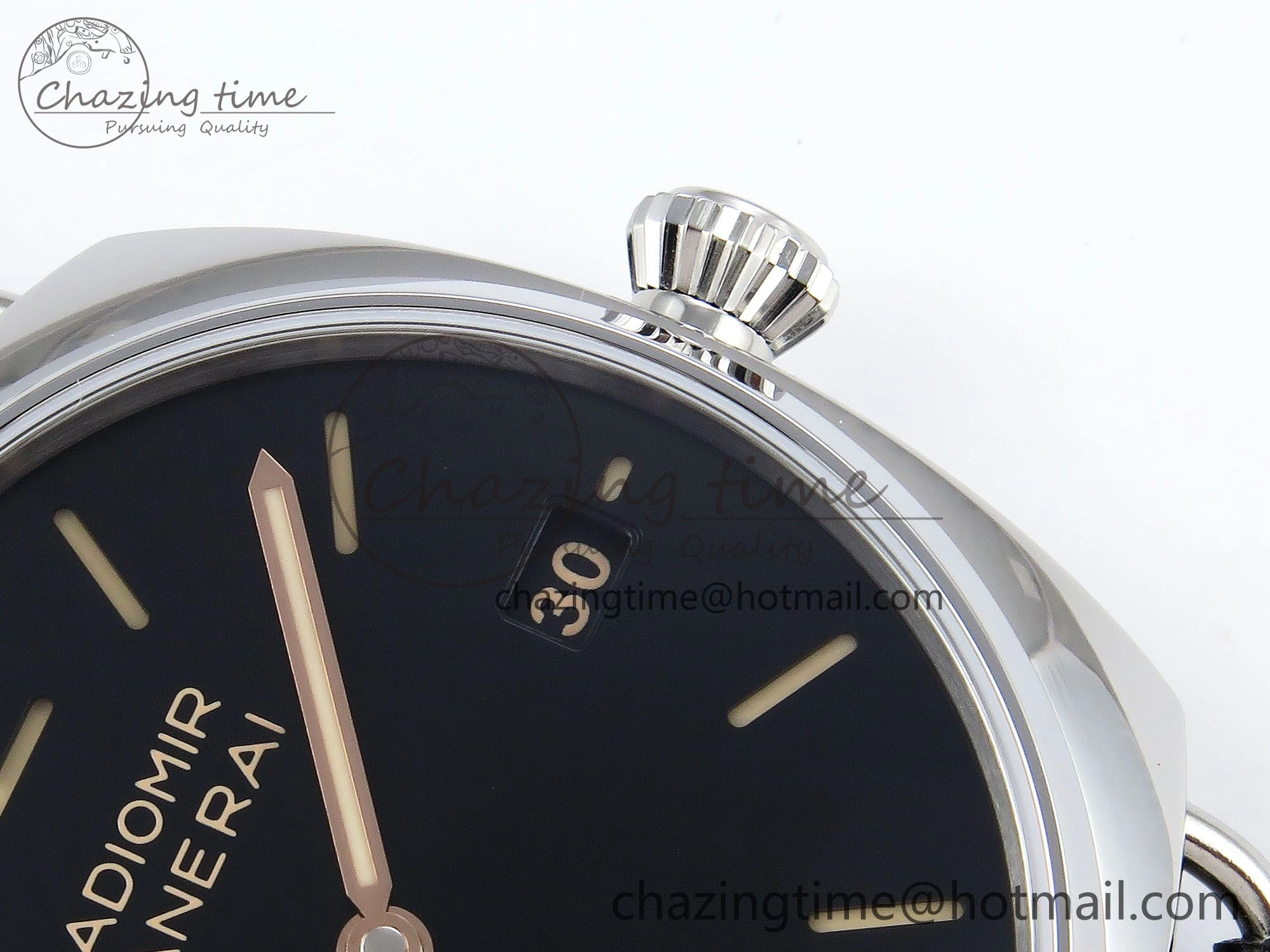 PAM1294 Radiomir 40mm VSF 1:1 Best Edition Black Dial on Black Leather Strap P900