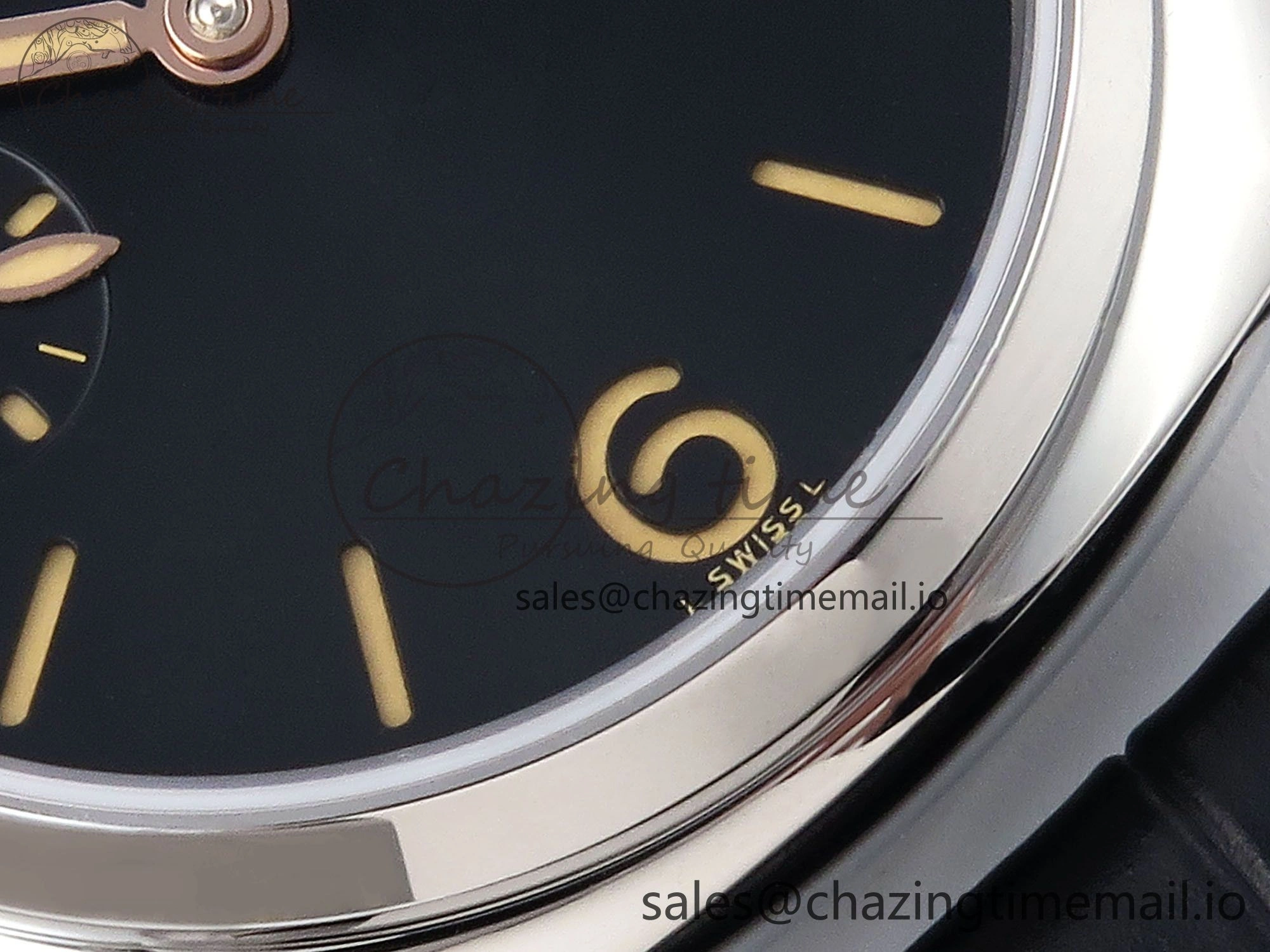 PAM1294 Y Radiomir TTF 1:1 Best Edition Black Dial on Black Leather Strap P900