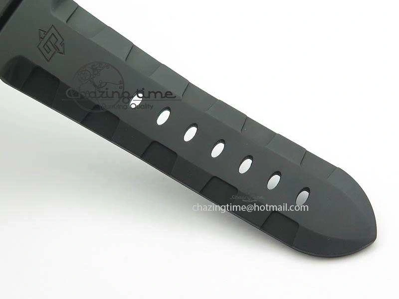 PAM1305 T Titanium ZF 1:1 Best Edition Black Dial On Black Rubber Strap P.9010