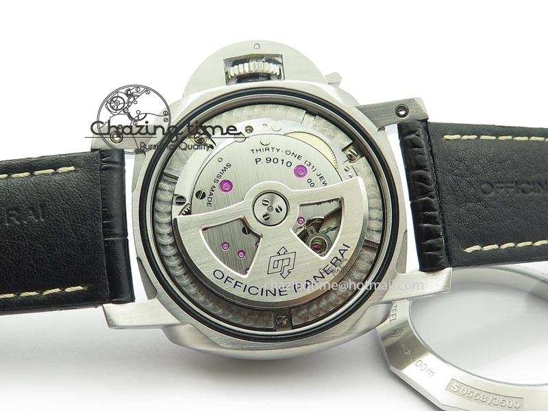 PAM1312 S V6F Best Edition Black Dial On Black Leather Strap P9010