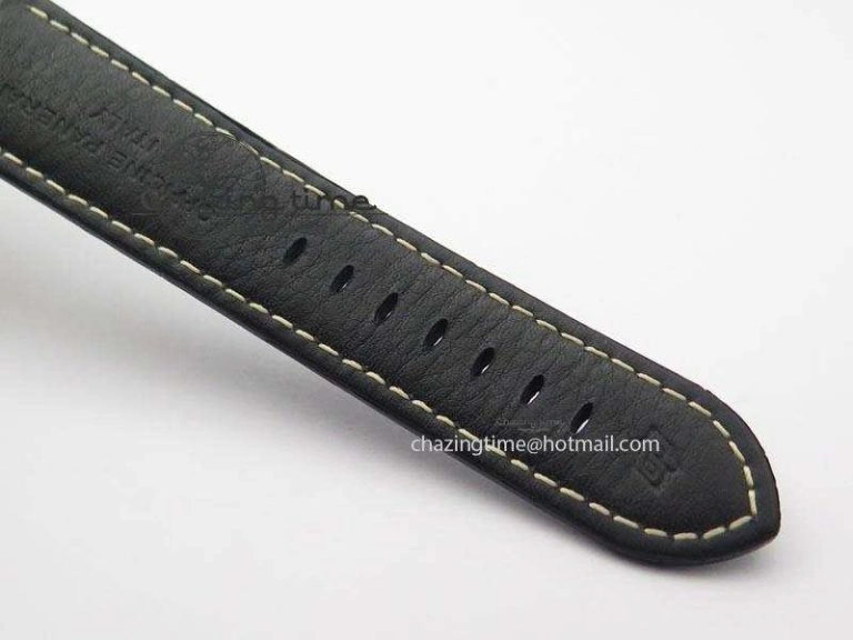 PAM1312 S V6F Best Edition Black Dial On Black Leather Strap P9010